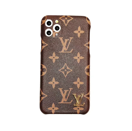 LV leather iPhone Cases